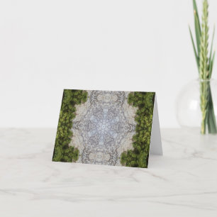 Carte De Remerciements Green Moss & Earth Nature Art