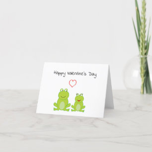 Carte De Remerciements Grenouilles d'amour de la Saint Valentin Personnal