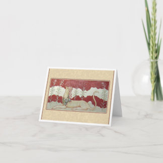 Carte De Remerciements Grifon on Folded Thank You Card