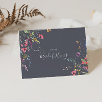 Groupe de mariage floral sauvage bleu classique