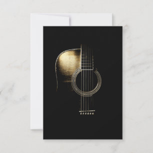 Carte De Remerciements Guitare acoustique Lite