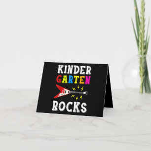 Carte De Remerciements Guitare Lover   Kindergarten Rocks Guitare