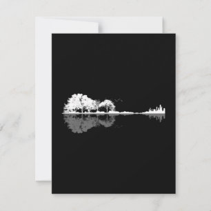 Carte De Remerciements Guitare naturelle