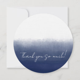 Carte De Remerciements Gulf Blue Watercolor