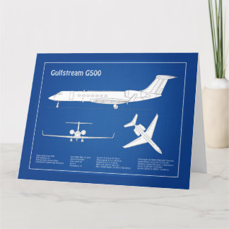 Carte De Remerciements Gulfstream G500 - Plan directeur de l'avion ABD
