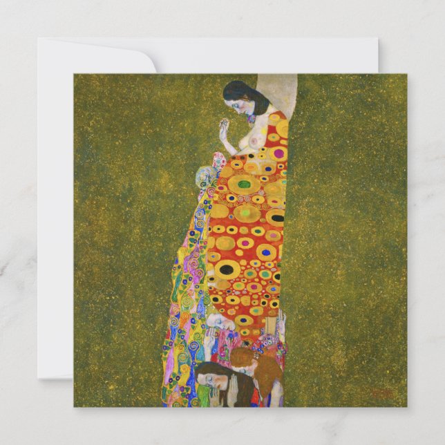 Carte De Remerciements Gustav Klimt - Hope II (Devant)