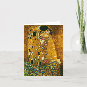 Carte De Remerciements Gustav Klimt - Le baiser 