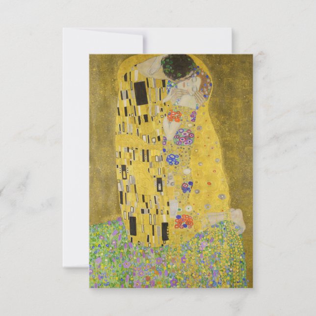 Carte De Remerciements Gustav Klimt - Le baiser (Devant)