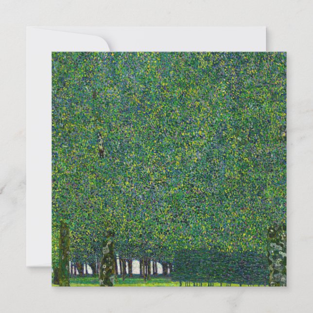 Carte De Remerciements Gustav Klimt - Le Parc (Devant)