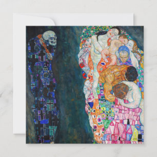 Carte De Remerciements Gustav Klimt - Mort et vie