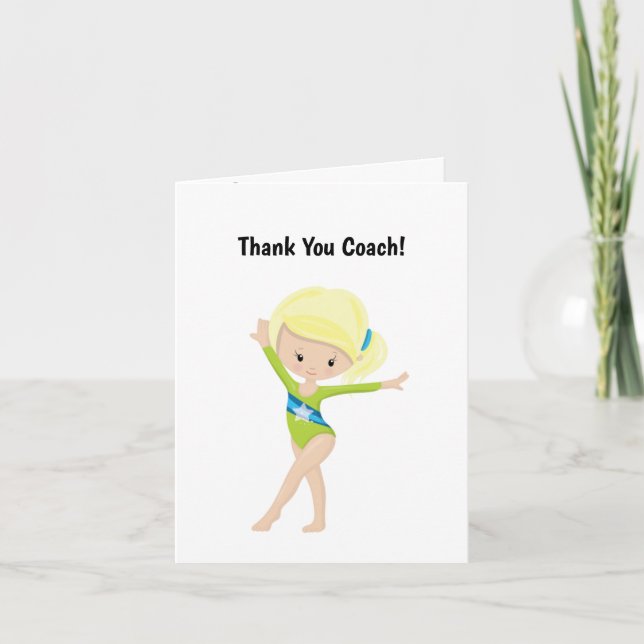 Carte De Remerciements Gymnastique Retraite des entraîneurs (Devant)