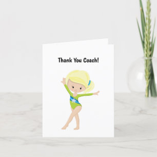 Carte De Remerciements Gymnastique Retraite des entraîneurs