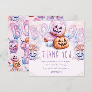 Carte De Remerciements Halloween Anniversaire Dormir