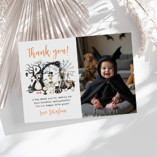 Carte De Remerciements Halloween Éffrayant Goose Anniversaire Photo