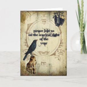 Carte De Remerciements Halloween Invite