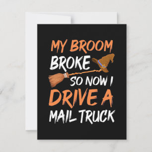 Carte De Remerciements Halloween Je Conduis Un Camion Mail
