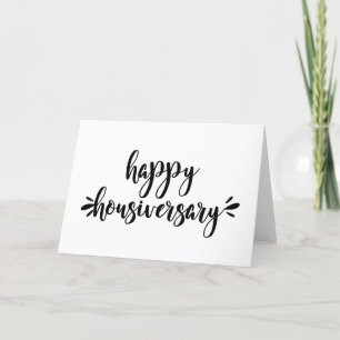 Carte De Remerciements Happy Happy Home Anniversaire immobilier