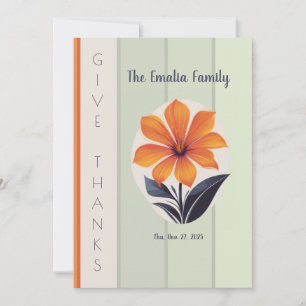 Carte De Remerciements Happy Thanksgiving