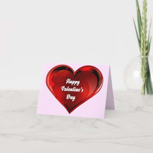 Carte De Remerciements Happy Valentine’s Day Card (Devant)