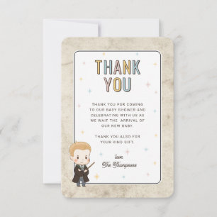 Carte De Remerciements Harry Potter Chibi Draco Malfoy Magicien Baby Show