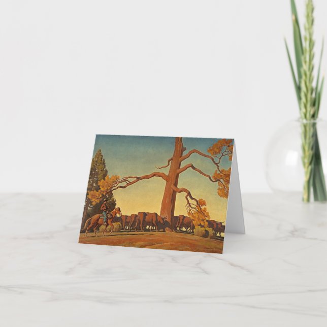 Carte De Remerciements Haut de la crête par Maynard Dixon (Devant)