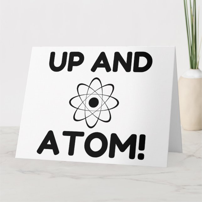 CARTE DE REMERCIEMENTS HAUT ET ATOM (Devant)