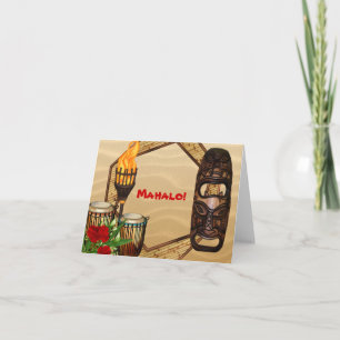 Carte De Remerciements Hawaiian Luau Thank You Cards