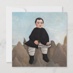Carte De Remerciements Henri Rousseau - Garçon sur les rochers