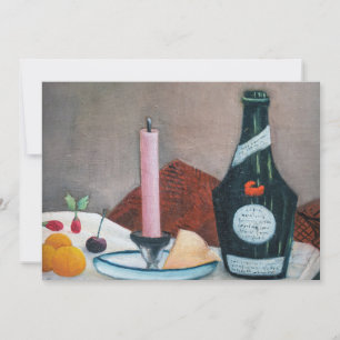 Carte De Remerciements Henri Rousseau - La bougie rose
