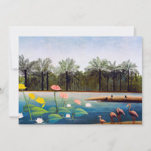 Carte De Remerciements Henri Rousseau - Les Flamants roses