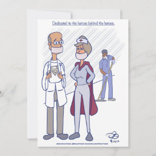 Carte De Remerciements Héros