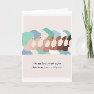 Carte de remerciements Héros de première ligne