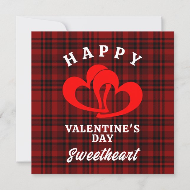CARTE DE REMERCIEMENTS HEUREUSE SAINTE-VALENTIN SWEETHEART (Devant)