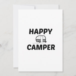 CARTE DE REMERCIEMENTS HEUREUX CAMPER