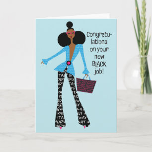 Carte De Remerciements Hey Gurl Hey - Nouveau Black Job