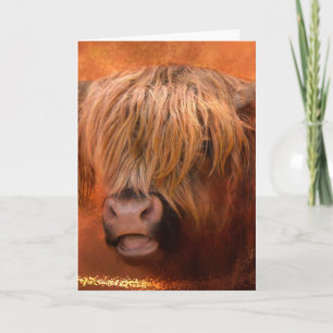 Carte De Remerciements Highland Cow