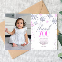 Hiver ONE derland Pink Snowflake fête d'anniversai