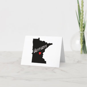 Carte De Remerciements Hockey du Minnesota