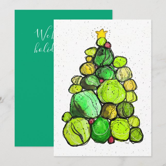 Carte De Remerciements Holiday Cairn Christmas Card (Devant / Derrière)