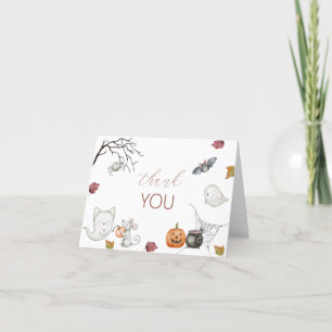 Carte De Remerciements Holloween Spooktacular Party Aquarelle Baby Showe