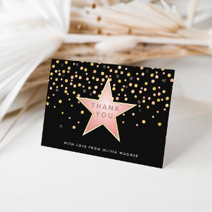 Carte De Remerciements Hollywood Glam Personalized Thank You