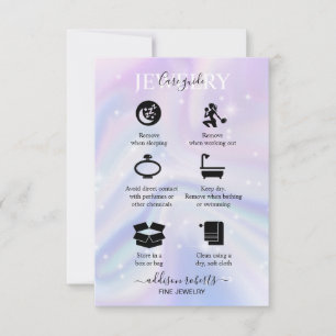 Carte De Remerciements Hologramme Arrière - plan Neon Candle Care