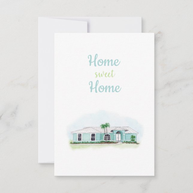 Carte De Remerciements Home Sweet Home Card (Devant)