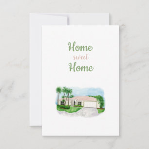 Carte De Remerciements Home Sweet Home Card