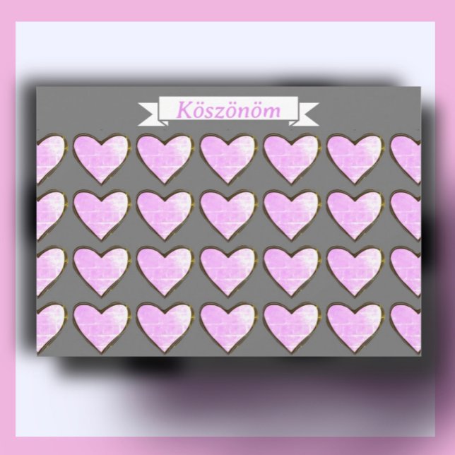 Carte de remerciements hongrois (Créateur téléchargé)