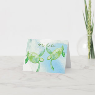 Carte De Remerciements Honu Pair Thank you cards