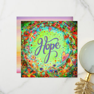 Carte De Remerciements Hope Pretty Boho Encouragement Inspiration