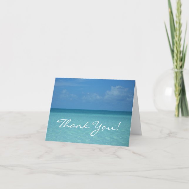 Carte de remerciements Horizon Caraïbes (Devant)
