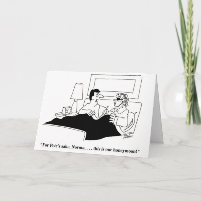 Carte De Remerciements Humour de lune de miel (Devant)