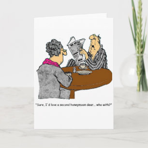 Carte De Remerciements Humour de lune de miel